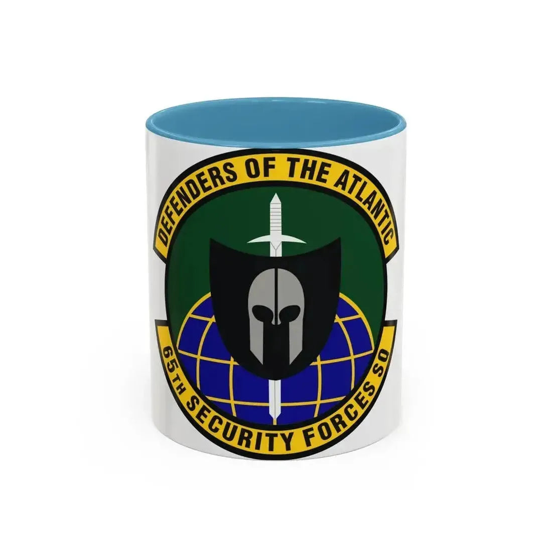 65th Security Forces Squadron (U.S. Air Force) Accent Coffee Mug 11oz Light Blue - Go Mug Yourself