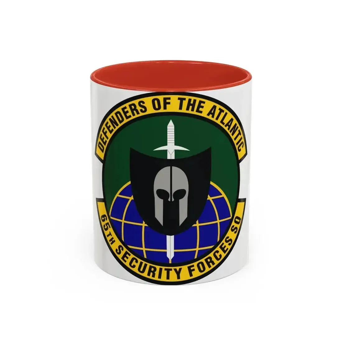 65th Security Forces Squadron (U.S. Air Force) Accent Coffee Mug 11oz Red - Go Mug Yourself