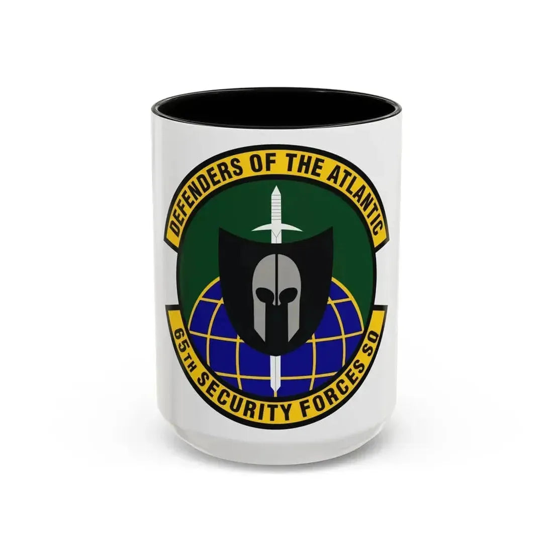 65th Security Forces Squadron (U.S. Air Force) Accent Coffee Mug 15oz Black - Go Mug Yourself