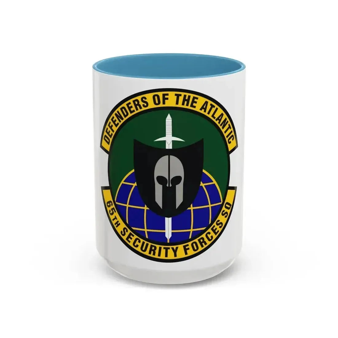65th Security Forces Squadron (U.S. Air Force) Accent Coffee Mug 15oz Light Blue - Go Mug Yourself