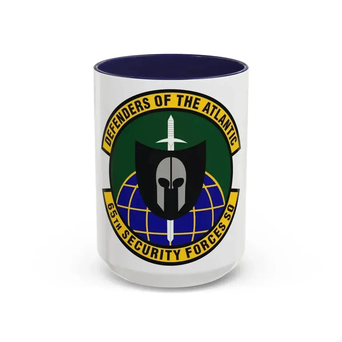 65th Security Forces Squadron (U.S. Air Force) Accent Coffee Mug 15oz Navy - Go Mug Yourself
