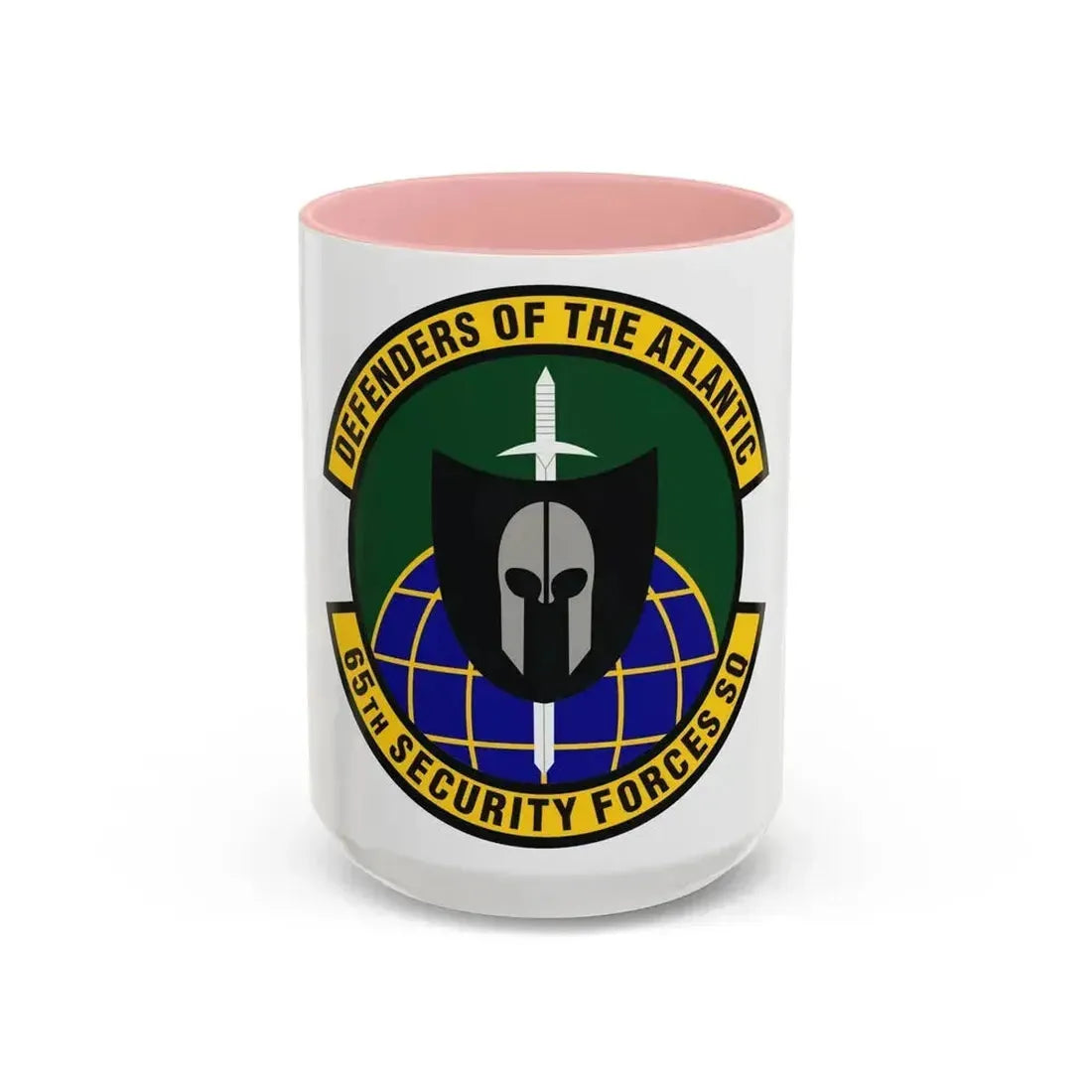 65th Security Forces Squadron (U.S. Air Force) Accent Coffee Mug 15oz Pink - Go Mug Yourself