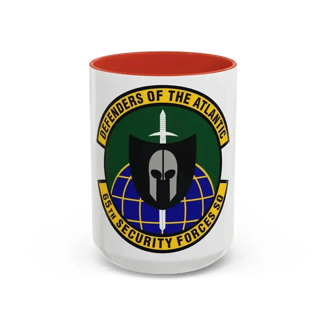 65th Security Forces Squadron (U.S. Air Force) Accent Coffee Mug 15oz Red - Go Mug Yourself