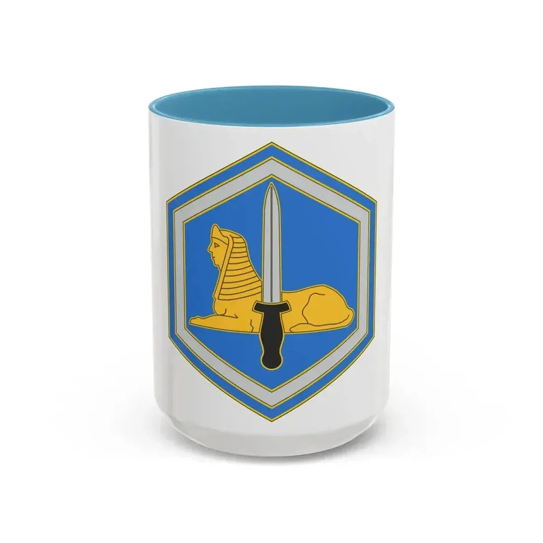 66 Military Intelligence Brigade 3 (U.S. Army) Accent Coffee Mug 15oz Light Blue - Go Mug Yourself