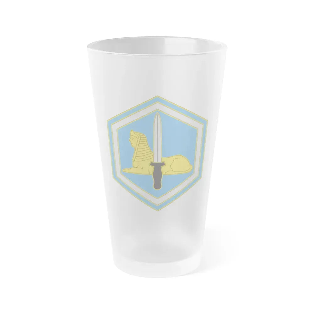 66 Military Intelligence Brigade 3 (U.S. Army) Frosted Pint Glass 16oz Default Title - Go Mug Yourself