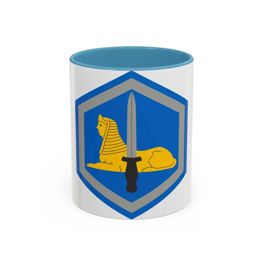 66 Military Intelligence Brigade (U.S. Army) Accent Coffee Mug 11oz Light Blue - Go Mug Yourself