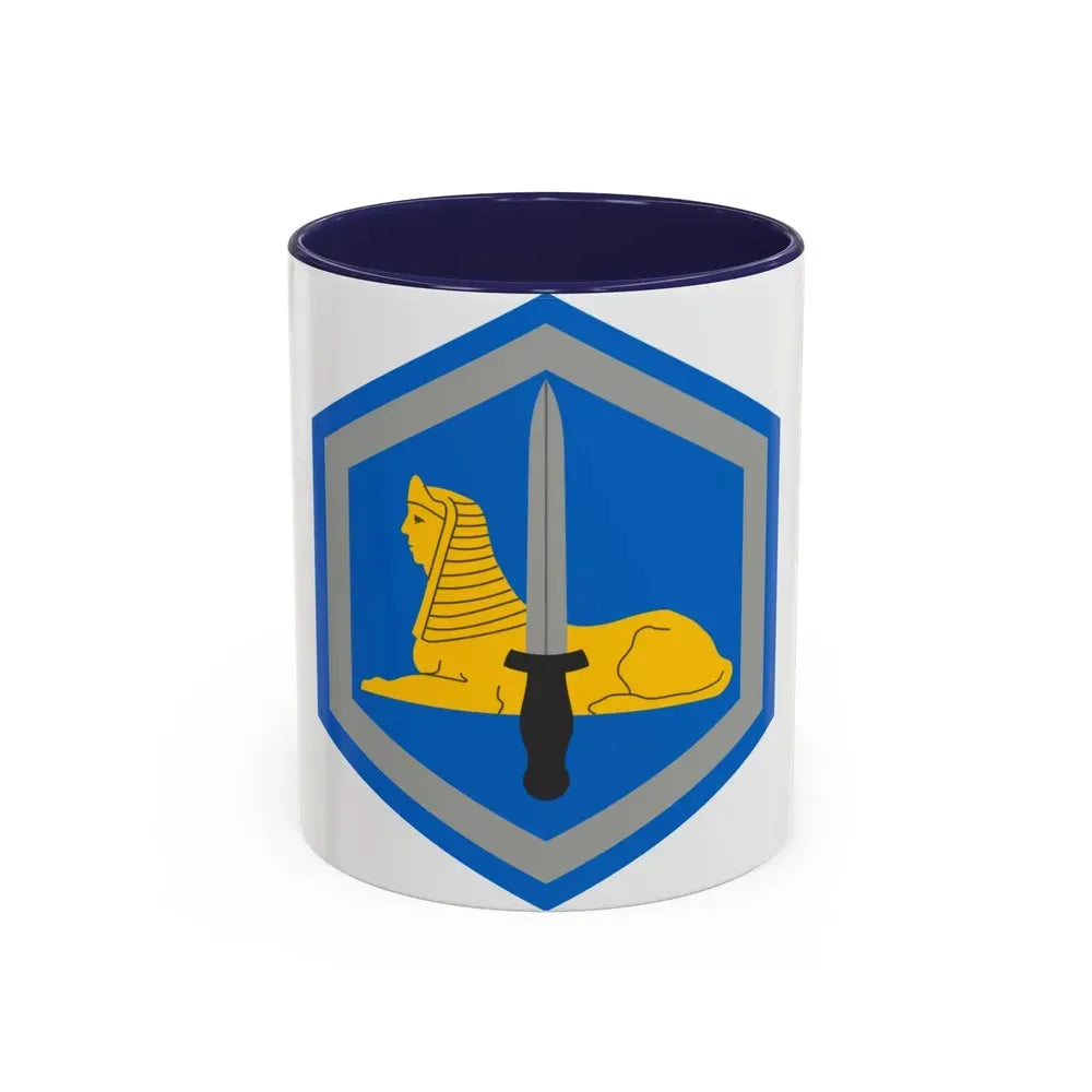 66 Military Intelligence Brigade (U.S. Army) Accent Coffee Mug 11oz Navy - Go Mug Yourself