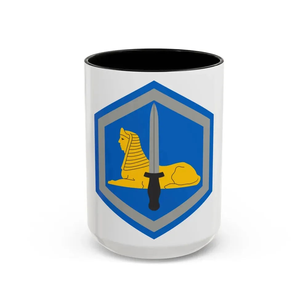 66 Military Intelligence Brigade (U.S. Army) Accent Coffee Mug 15oz Black - Go Mug Yourself
