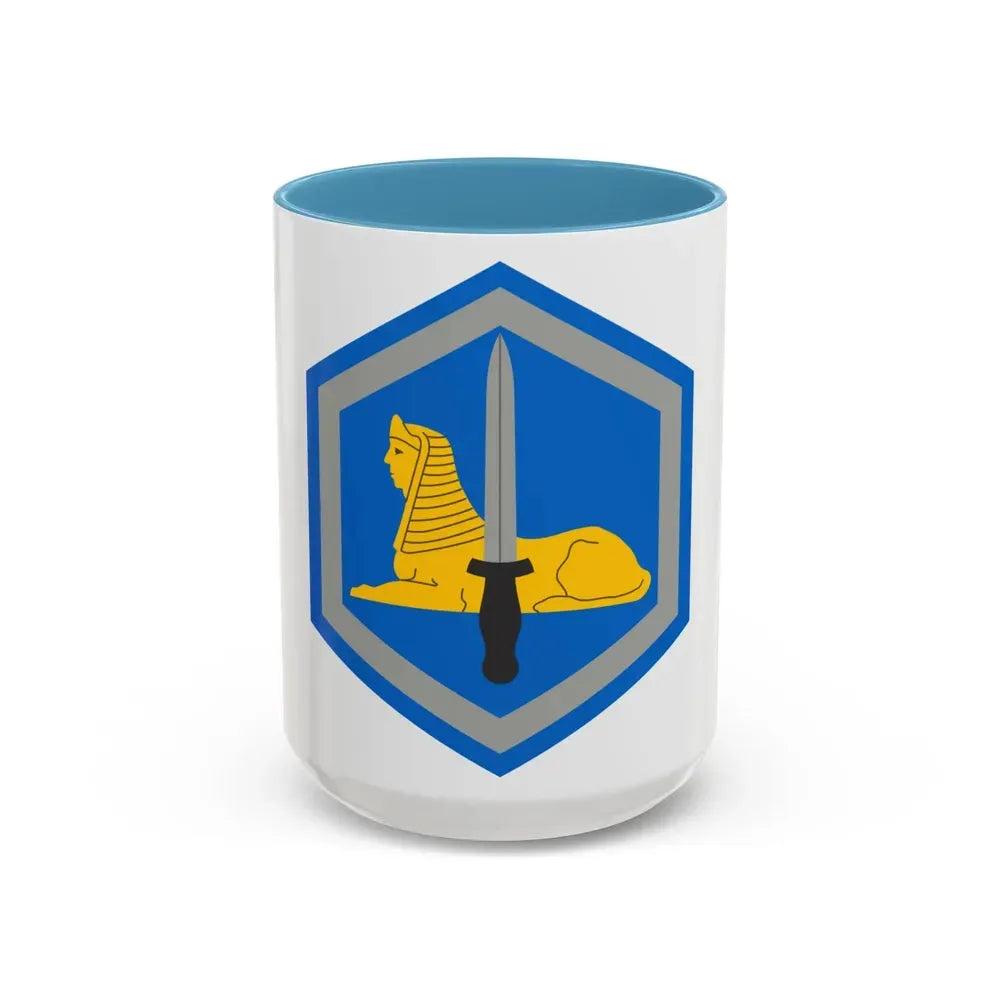 66 Military Intelligence Brigade (U.S. Army) Accent Coffee Mug 15oz Light Blue - Go Mug Yourself