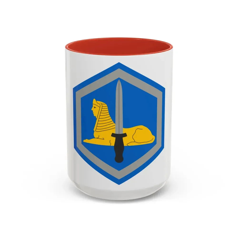 66 Military Intelligence Brigade (U.S. Army) Accent Coffee Mug 15oz Red - Go Mug Yourself