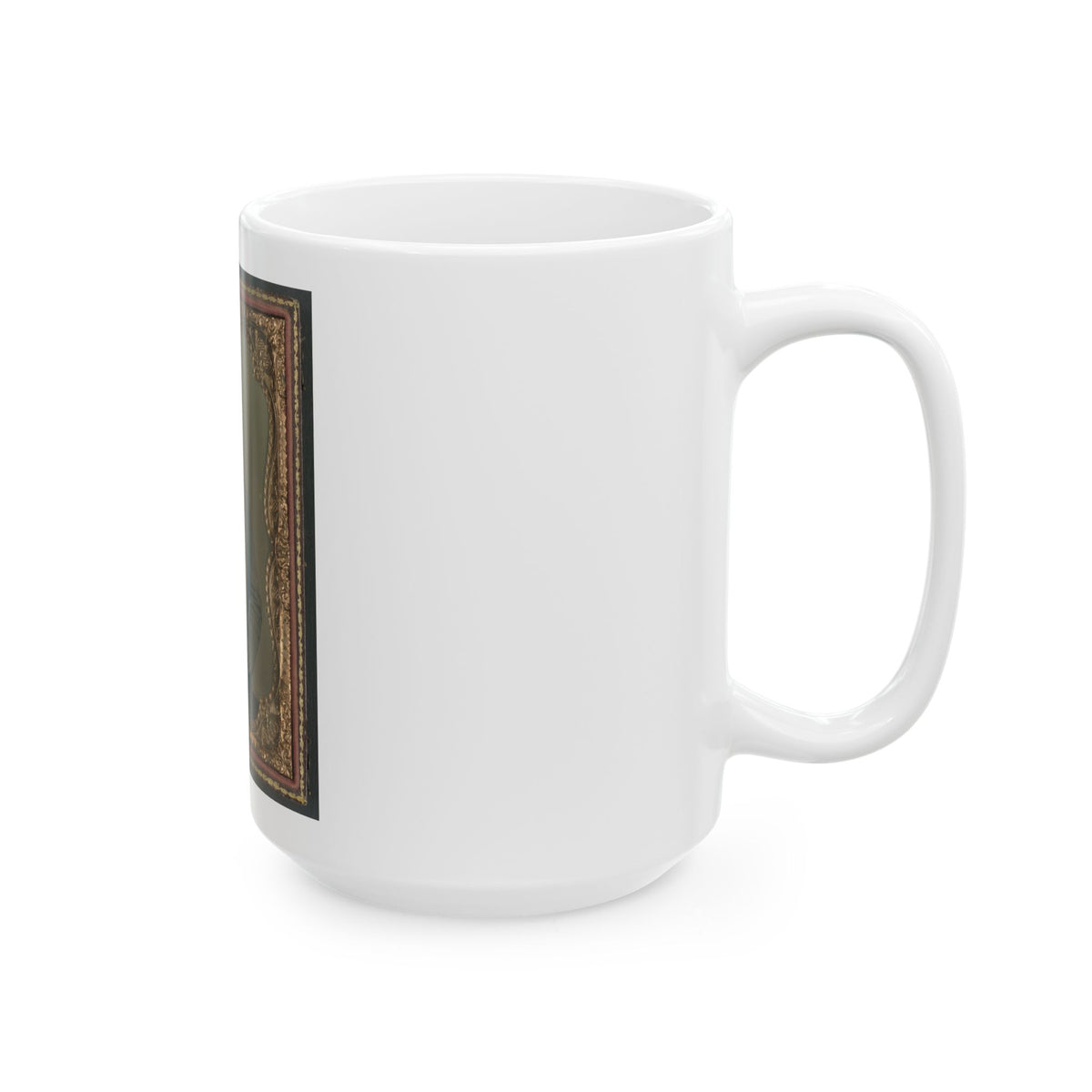 Major Charles Jones Green Of Co. A, 47th Virginia Infantry Regiment, In Uniform With Carved Cane (U.S. Civil War) White Coffee Mug