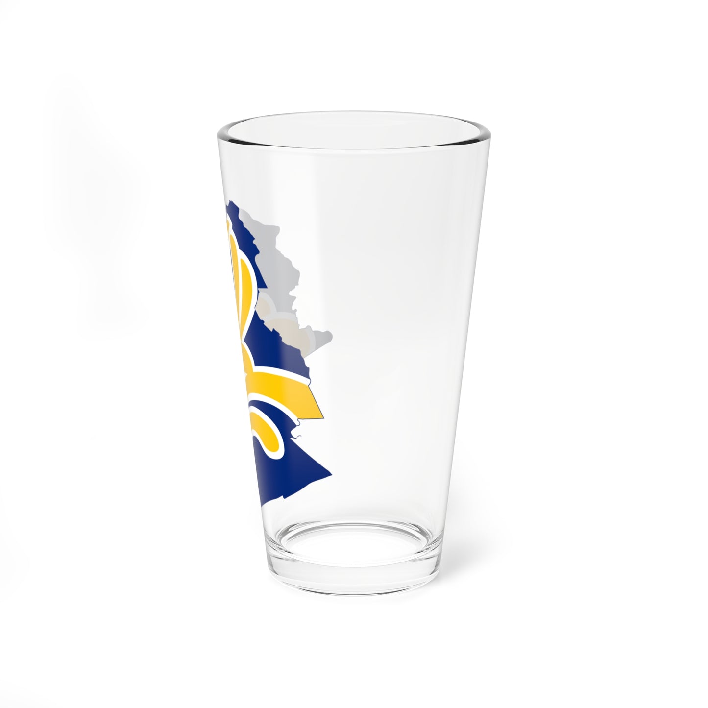 Flag map of Brussels (Belgium) Pint Glass 16oz