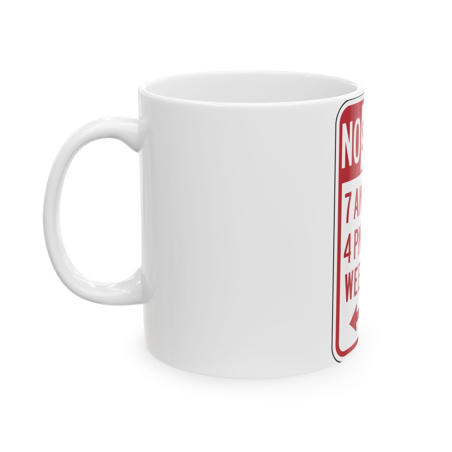 NYSDOT NYP1-8 (New York) (Road Sign) White Coffee Mug