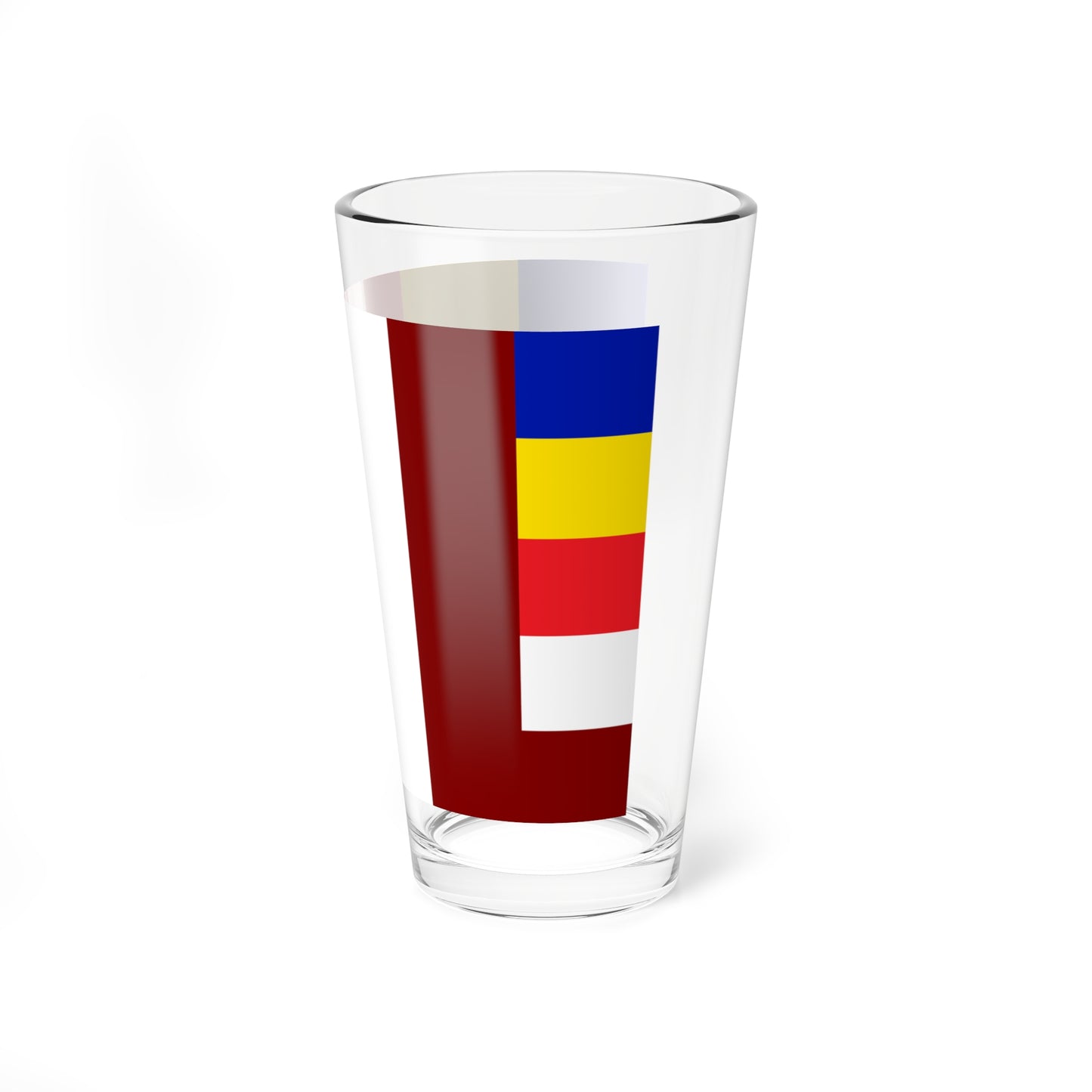 Tibetan buddhist flag (China) Pint Glass 16oz