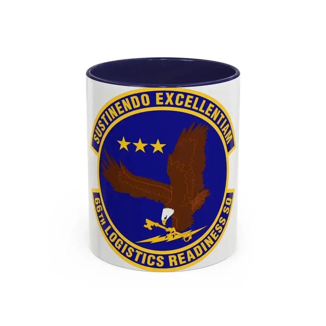 66th Logistics Readiness Squadron (U.S. Air Force) Accent Coffee Mug 11oz Navy - Go Mug Yourself