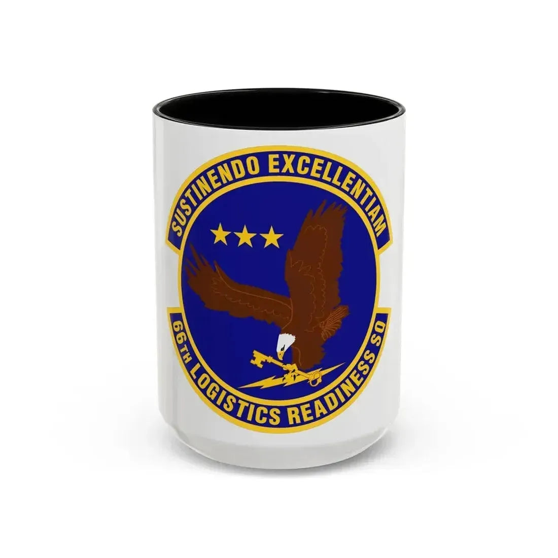 66th Logistics Readiness Squadron (U.S. Air Force) Accent Coffee Mug 15oz Black - Go Mug Yourself