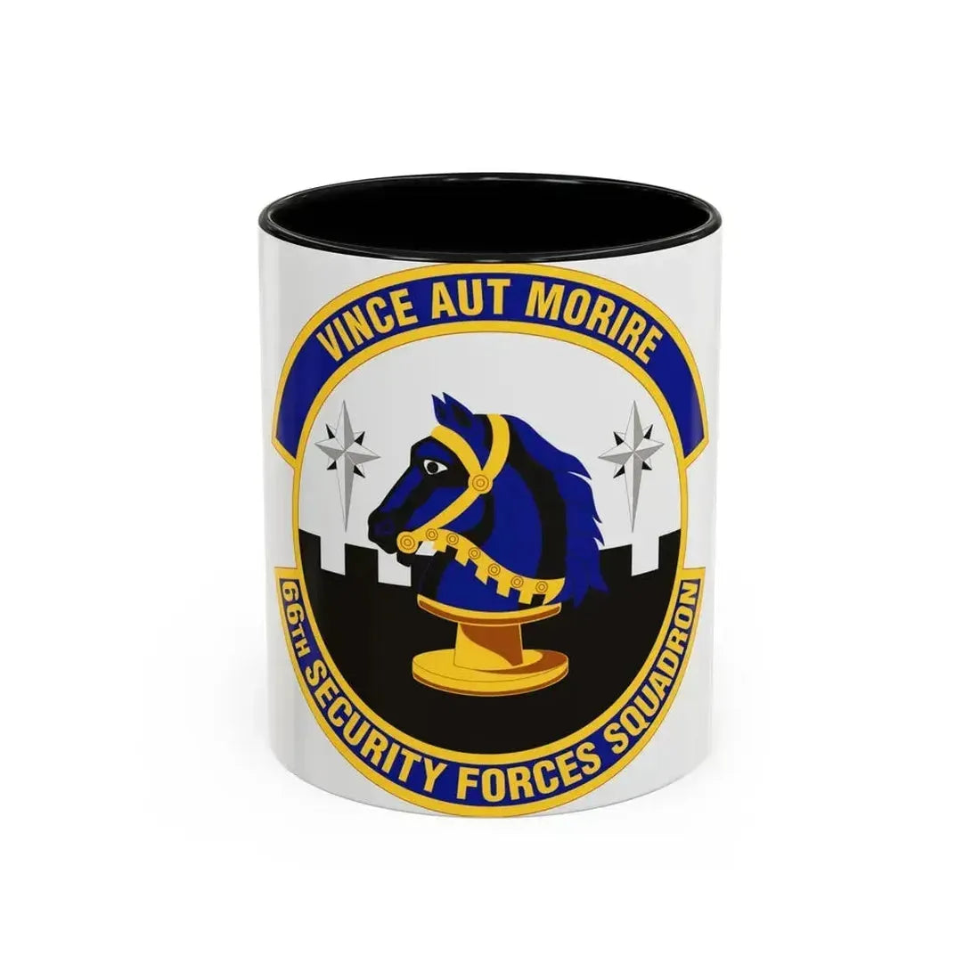 66th Security Forces Squadron (U.S. Air Force) Accent Coffee Mug 11oz Black - Go Mug Yourself