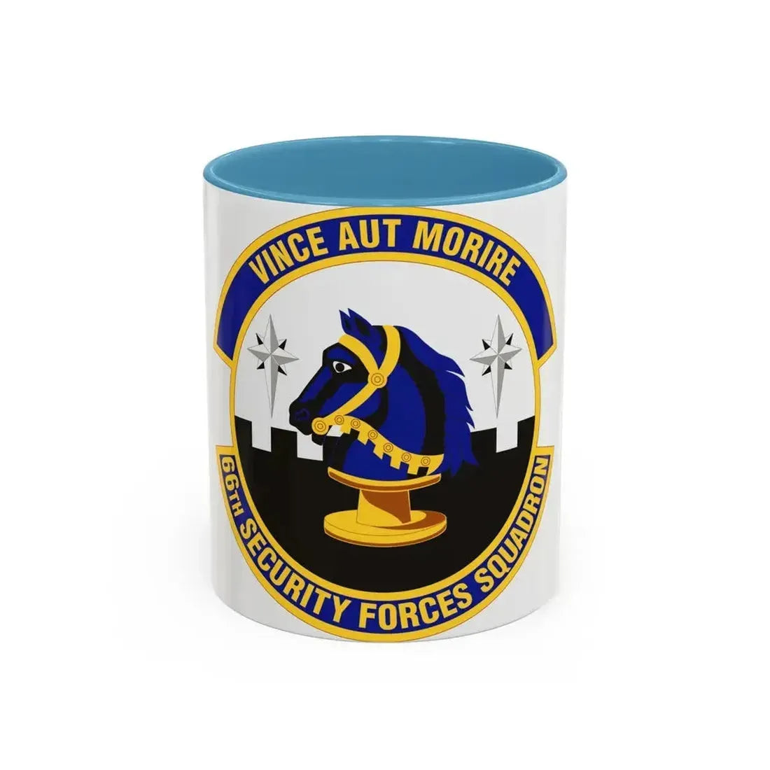 66th Security Forces Squadron (U.S. Air Force) Accent Coffee Mug 11oz Light Blue - Go Mug Yourself