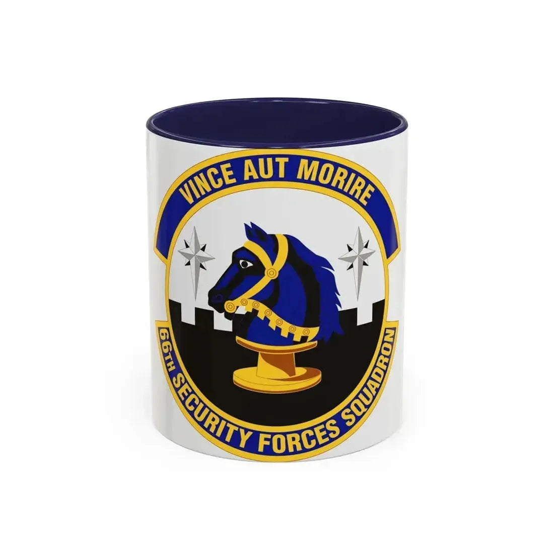 66th Security Forces Squadron (U.S. Air Force) Accent Coffee Mug 11oz Navy - Go Mug Yourself