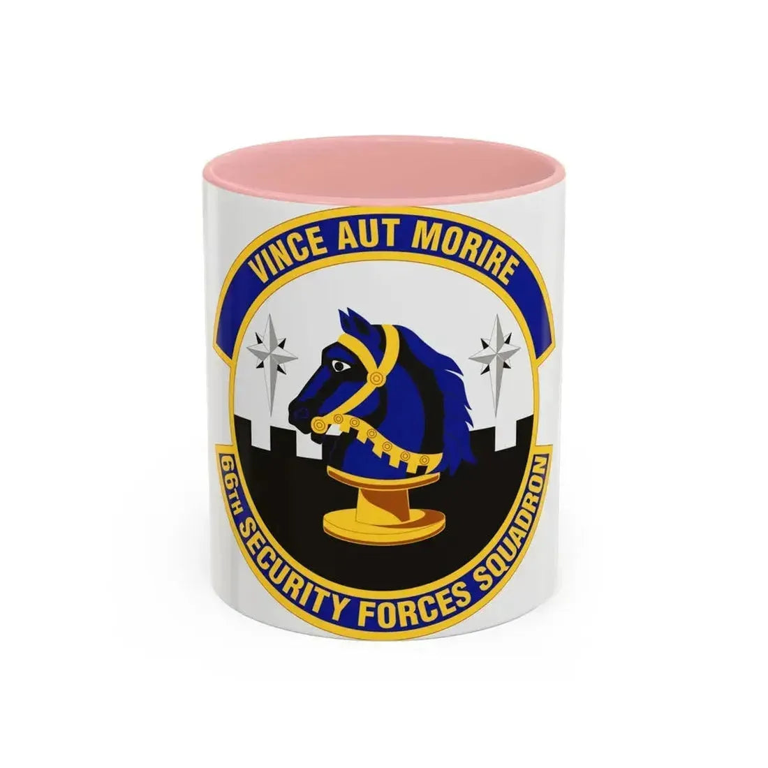 66th Security Forces Squadron (U.S. Air Force) Accent Coffee Mug 11oz Pink - Go Mug Yourself
