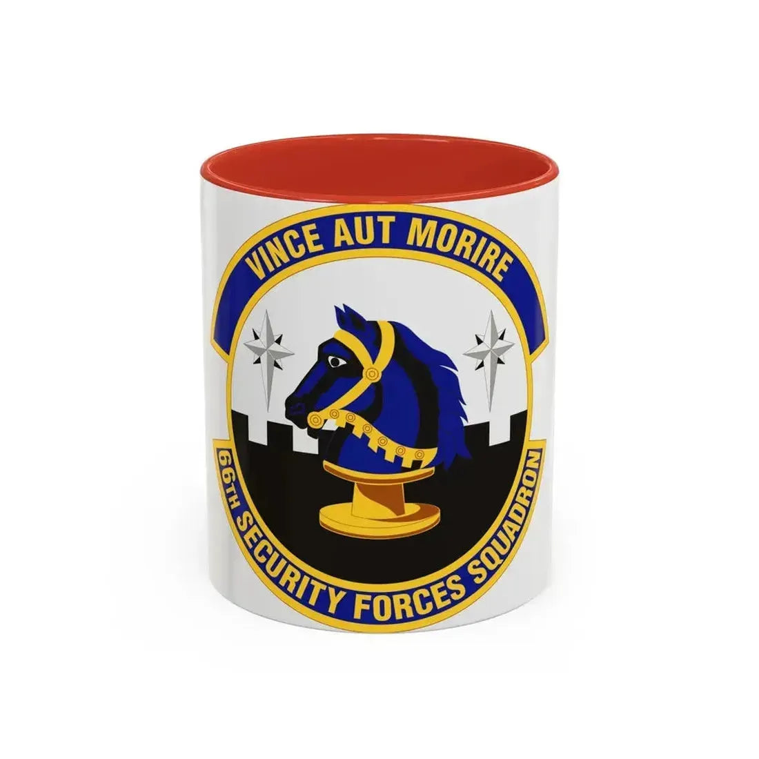 66th Security Forces Squadron (U.S. Air Force) Accent Coffee Mug 11oz Red - Go Mug Yourself
