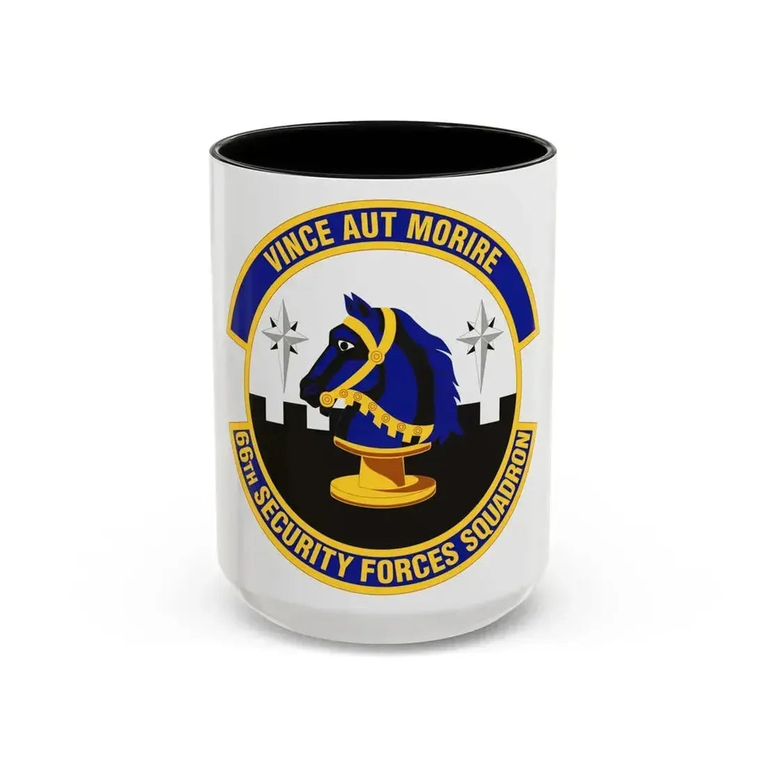 66th Security Forces Squadron (U.S. Air Force) Accent Coffee Mug 15oz Black - Go Mug Yourself