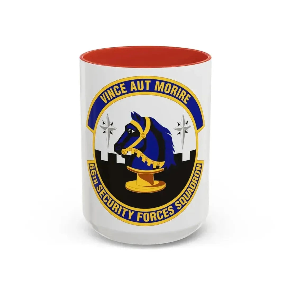 66th Security Forces Squadron (U.S. Air Force) Accent Coffee Mug 15oz Red - Go Mug Yourself