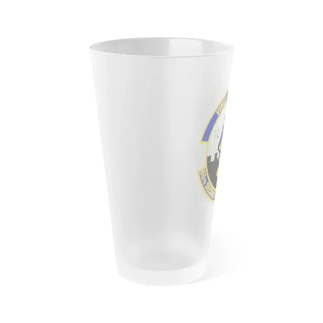66th Security Forces Squadron (U.S. Air Force) Frosted Pint Glass 16oz - Go Mug Yourself