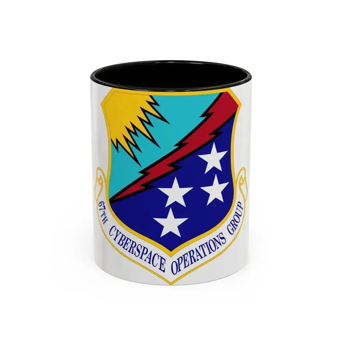67 Cyberspace Operations Group ACC (U.S. Air Force) Accent Coffee Mug 11oz Black - Go Mug Yourself