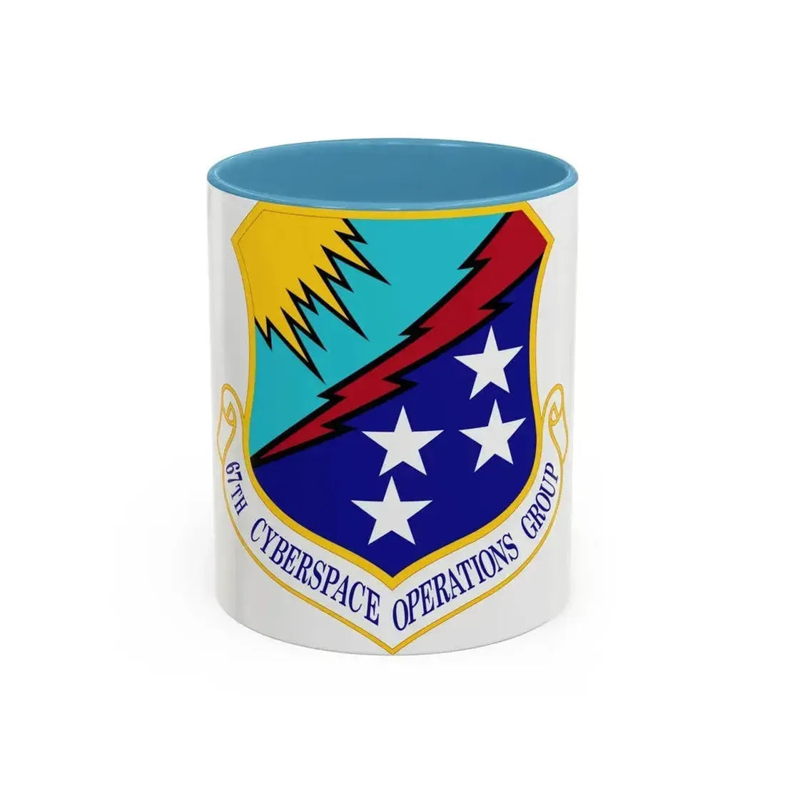 67 Cyberspace Operations Group ACC (U.S. Air Force) Accent Coffee Mug 11oz Light Blue - Go Mug Yourself