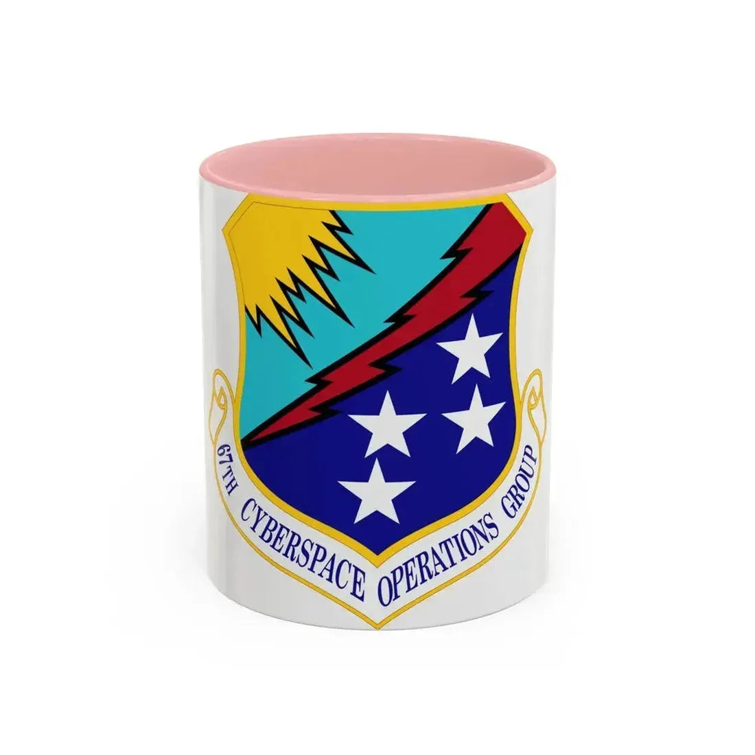 67 Cyberspace Operations Group ACC (U.S. Air Force) Accent Coffee Mug 11oz Pink - Go Mug Yourself