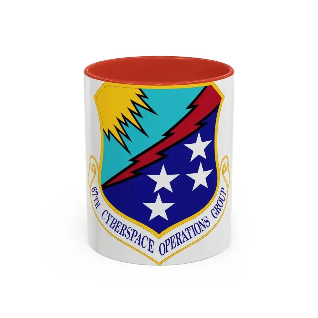 67 Cyberspace Operations Group ACC (U.S. Air Force) Accent Coffee Mug 11oz Red - Go Mug Yourself