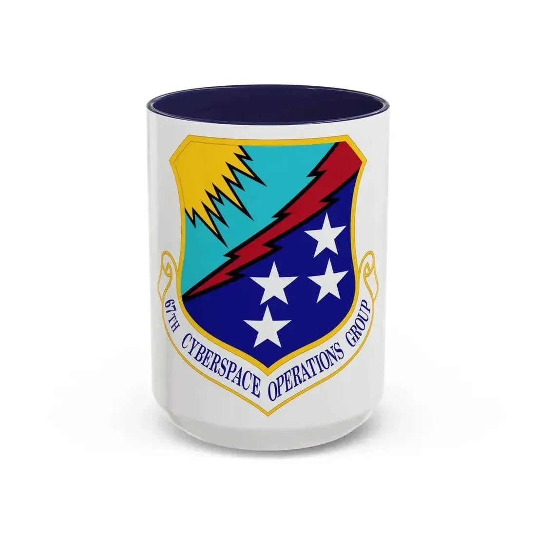 67 Cyberspace Operations Group ACC (U.S. Air Force) Accent Coffee Mug 15oz Navy - Go Mug Yourself