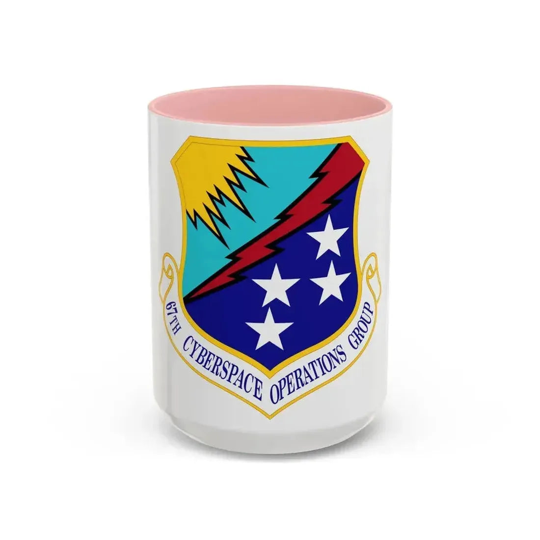 67 Cyberspace Operations Group ACC (U.S. Air Force) Accent Coffee Mug 15oz Pink - Go Mug Yourself