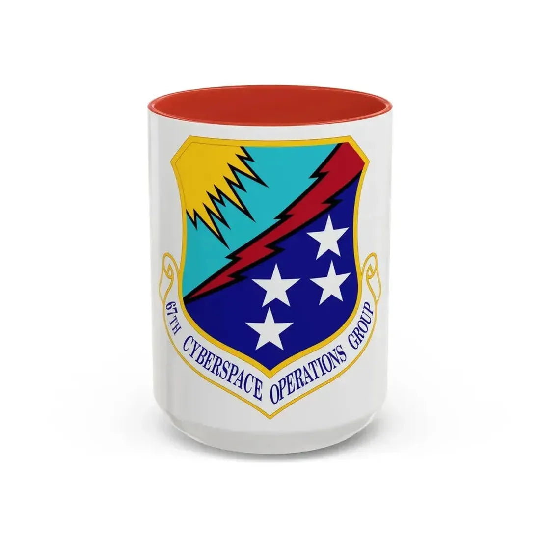 67 Cyberspace Operations Group ACC (U.S. Air Force) Accent Coffee Mug 15oz Red - Go Mug Yourself