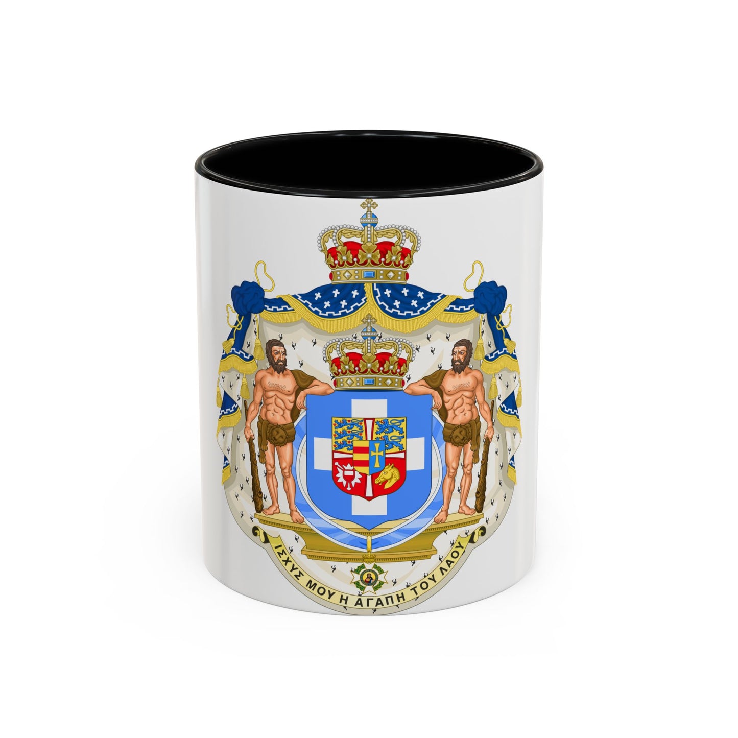 Royal Coat of Arms of Greece (1863-1936) - Accent Coffee Mug