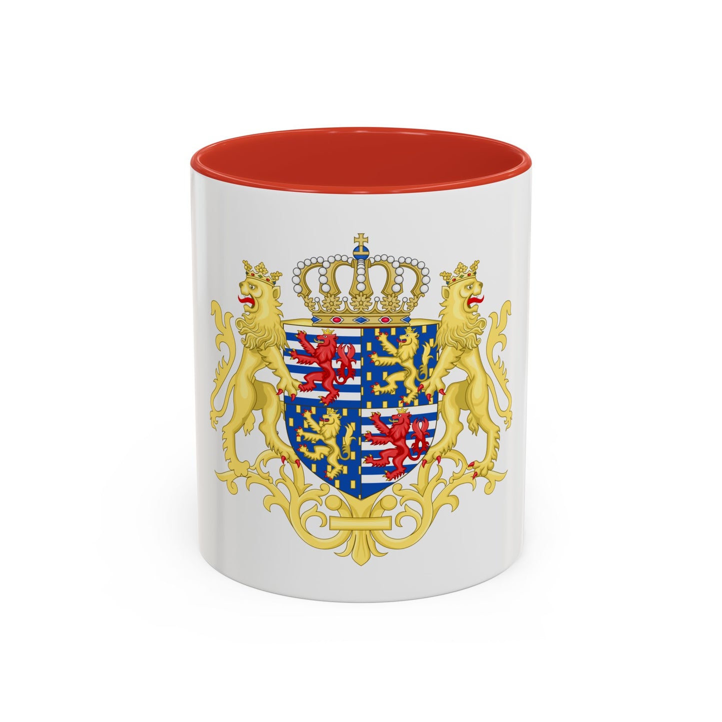 Middle coat of arms of the Grand Duke of Luxembourg (2000) - Accent Coffee Mug
