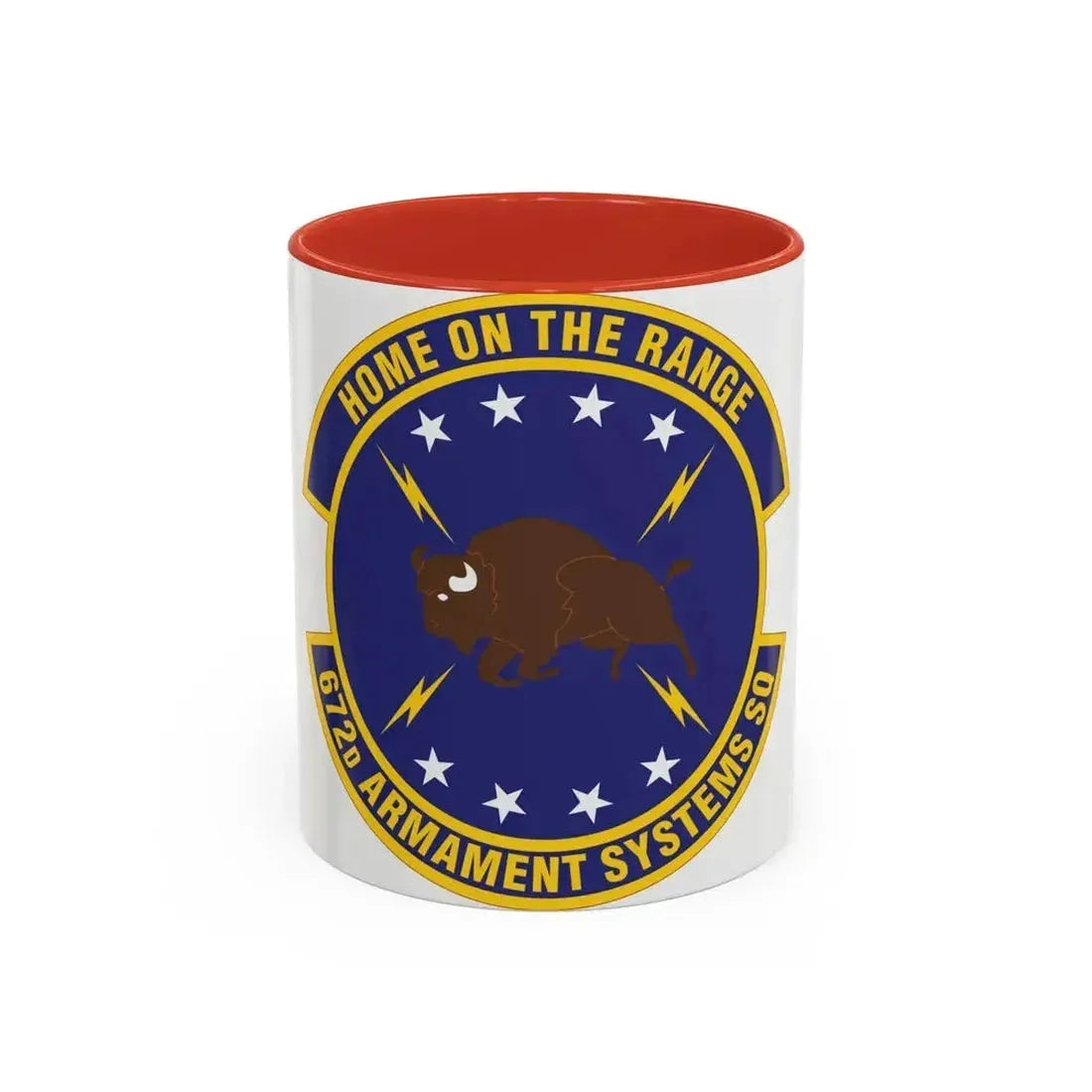 672d Armament Systems Squadron (U.S. Air Force) Accent Coffee Mug 11oz Red - Go Mug Yourself