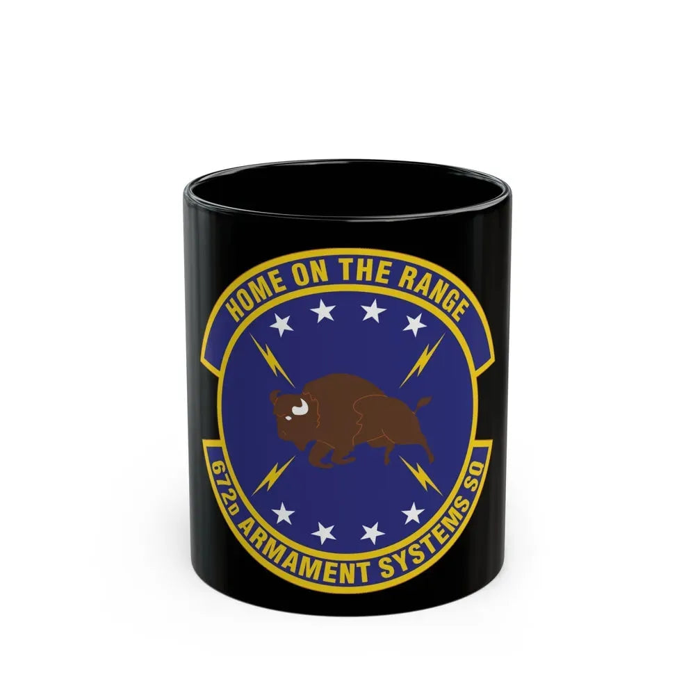 672d Armament Systems Squadron (U.S. Air Force) Black Coffee Mug 11oz - Go Mug Yourself