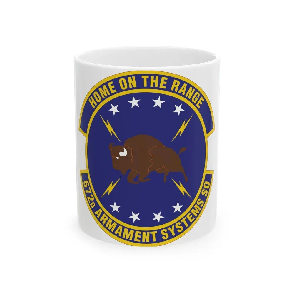672d Armament Systems Squadron (U.S. Air Force) White Coffee Mug 11oz - Go Mug Yourself