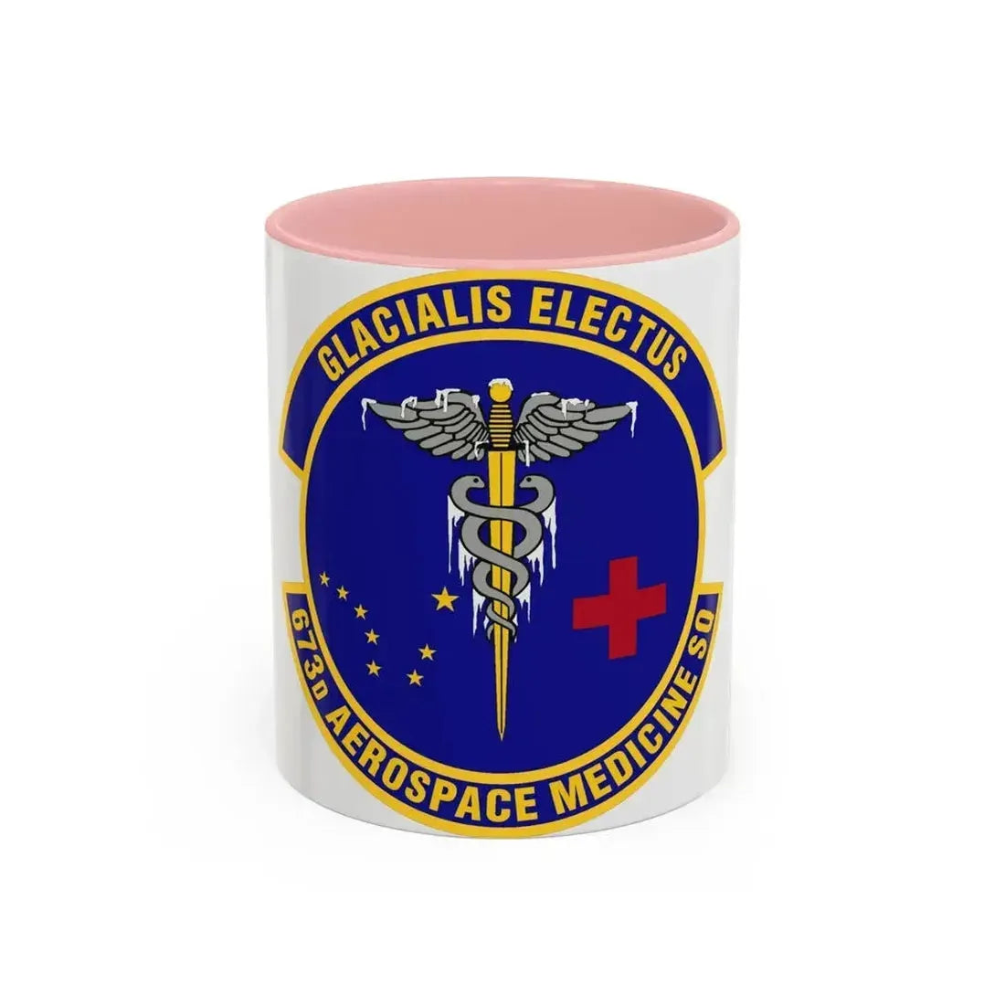 673d Aerospace Medicine Squadron (U.S. Air Force) Accent Coffee Mug 11oz Pink - Go Mug Yourself