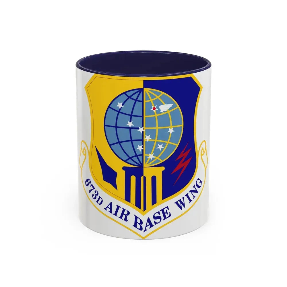 673d Air Base Wing (U.S. Air Force) Accent Coffee Mug 11oz Navy - Go Mug Yourself