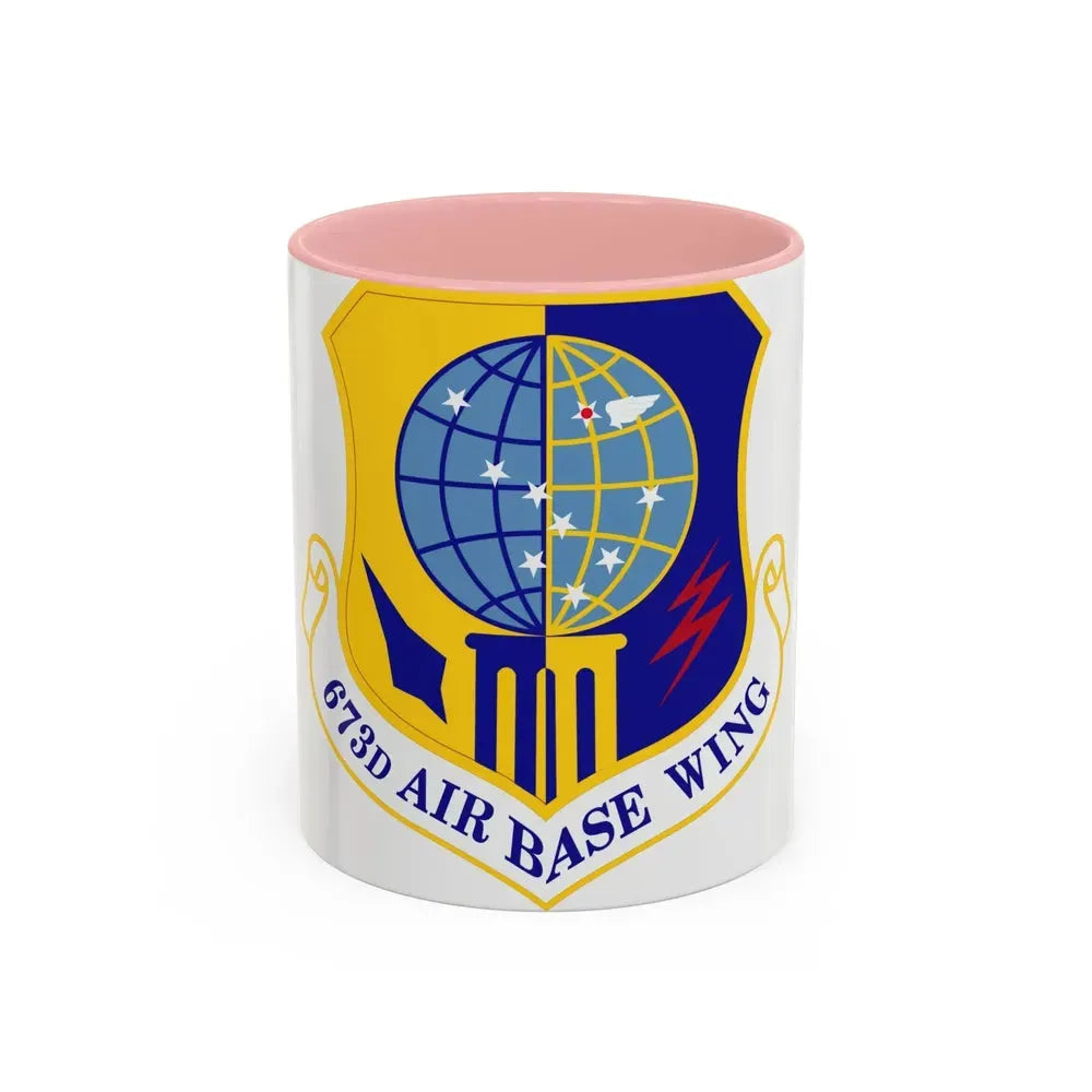 673d Air Base Wing (U.S. Air Force) Accent Coffee Mug 11oz Pink - Go Mug Yourself