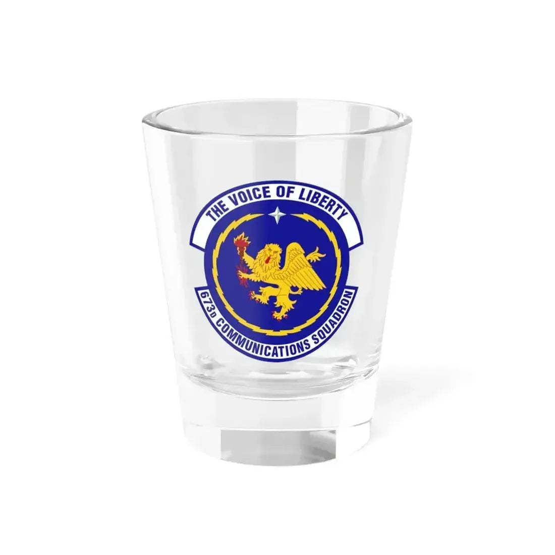 673d Communications Squadron (U.S. Air Force) Shot Glass 1.5oz 1.5oz - Go Mug Yourself