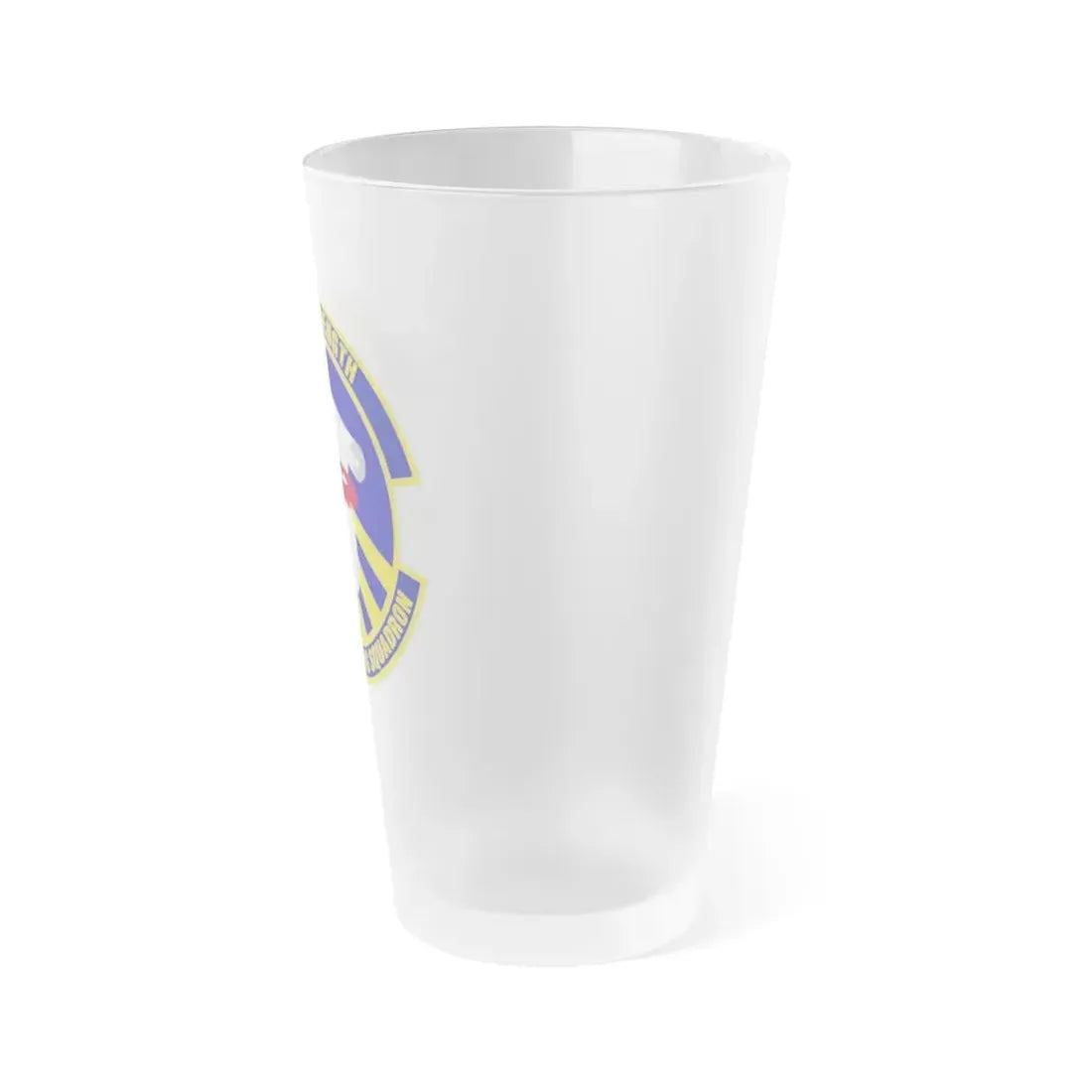 673d Contracting Squadron (U.S. Air Force) Frosted Pint Glass 16oz - Go Mug Yourself