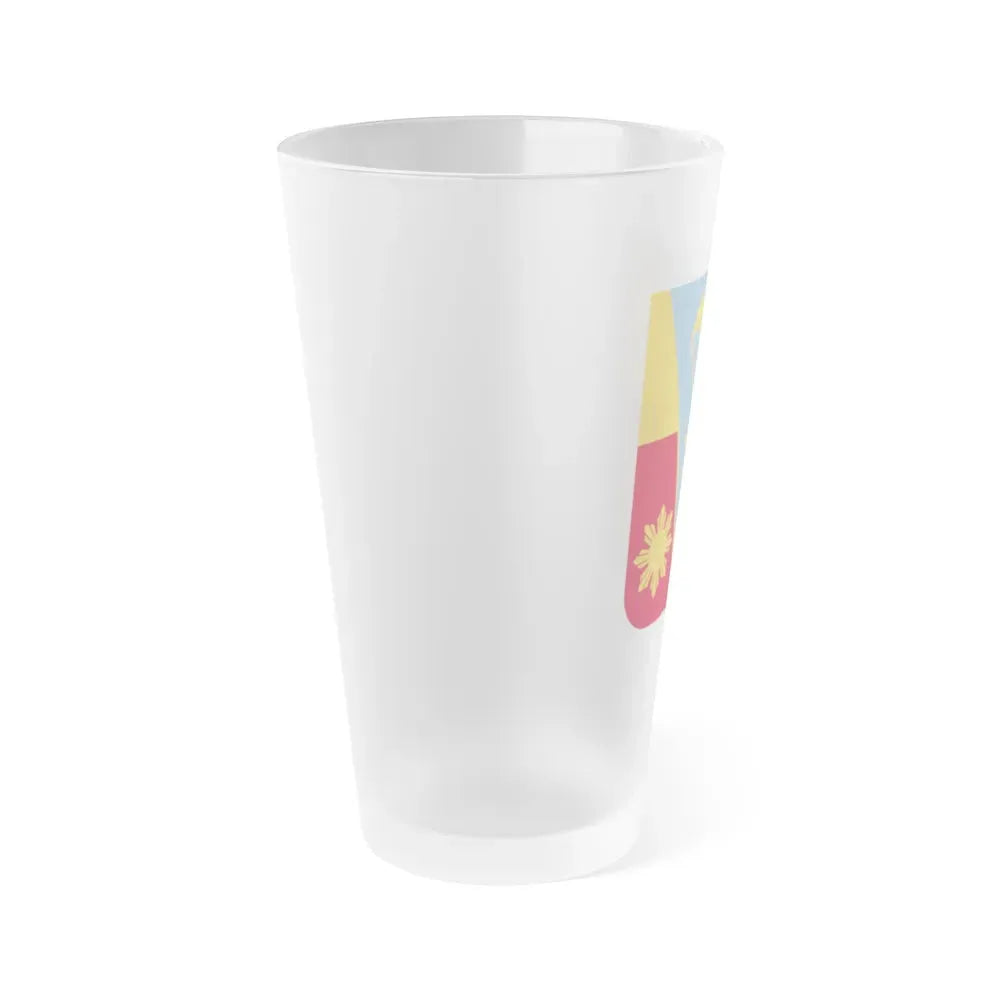674th Airborne Field Artillery Battalion v2 (U.S. Army) Frosted Pint Glass 16oz - Go Mug Yourself