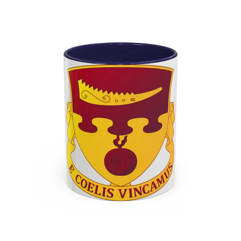 675th Airborne Field Artillery Battalion (U.S. Army) Accent Coffee Mug 11oz Navy - Go Mug Yourself
