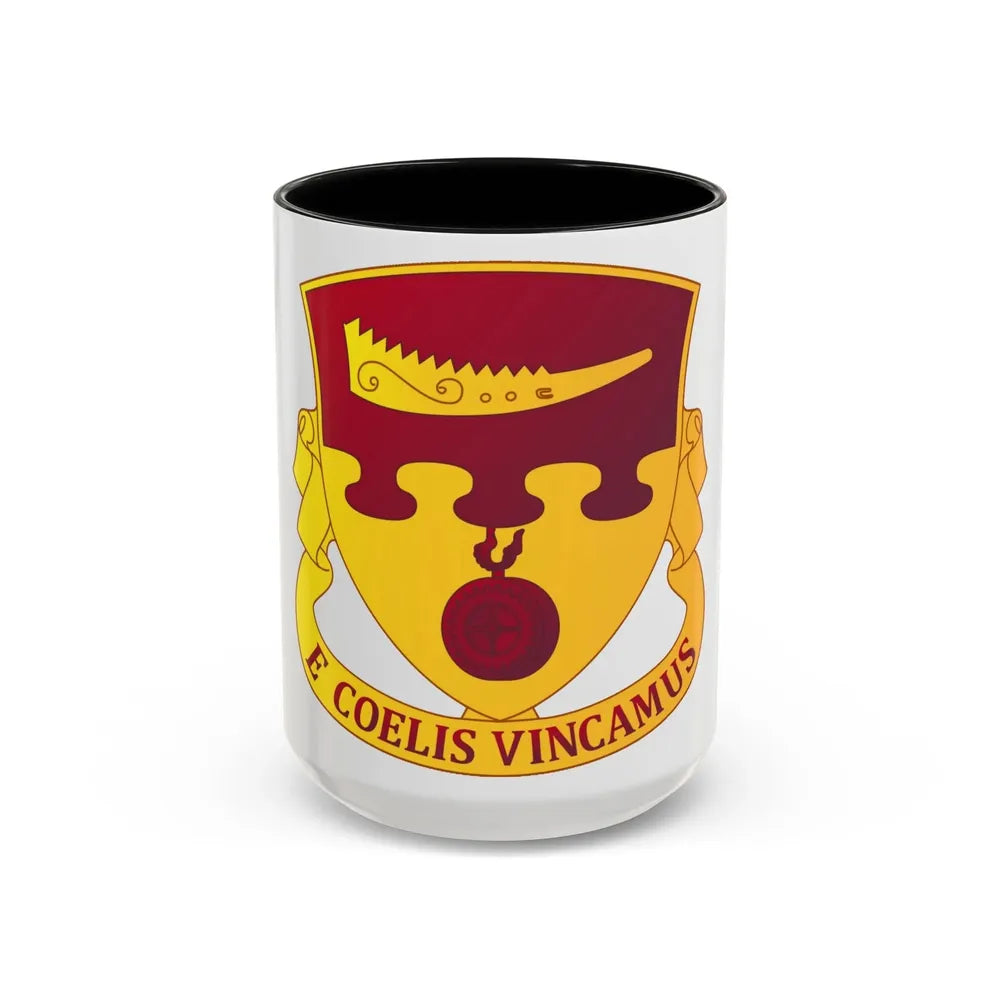 675th Airborne Field Artillery Battalion (U.S. Army) Accent Coffee Mug 15oz Black - Go Mug Yourself