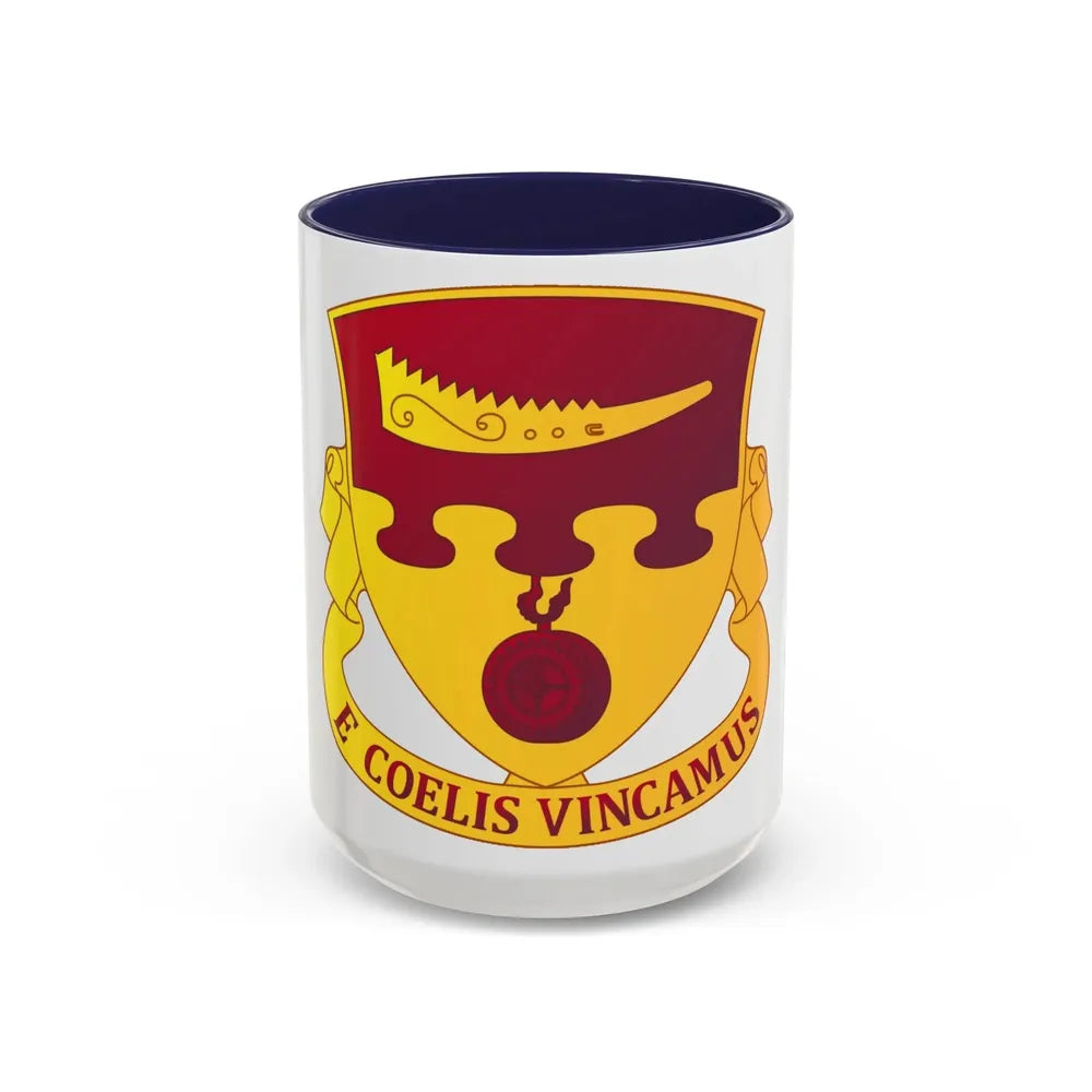 675th Airborne Field Artillery Battalion (U.S. Army) Accent Coffee Mug 15oz Navy - Go Mug Yourself