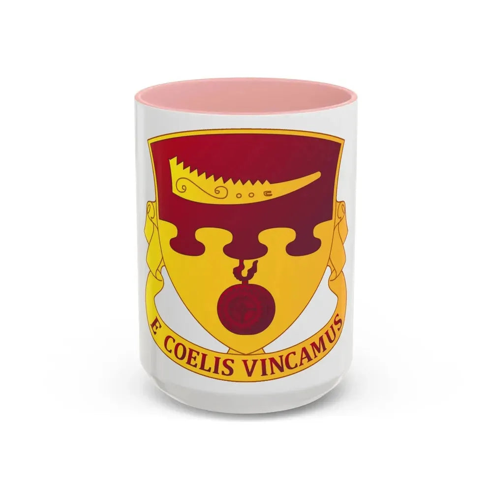 675th Airborne Field Artillery Battalion (U.S. Army) Accent Coffee Mug 15oz Pink - Go Mug Yourself